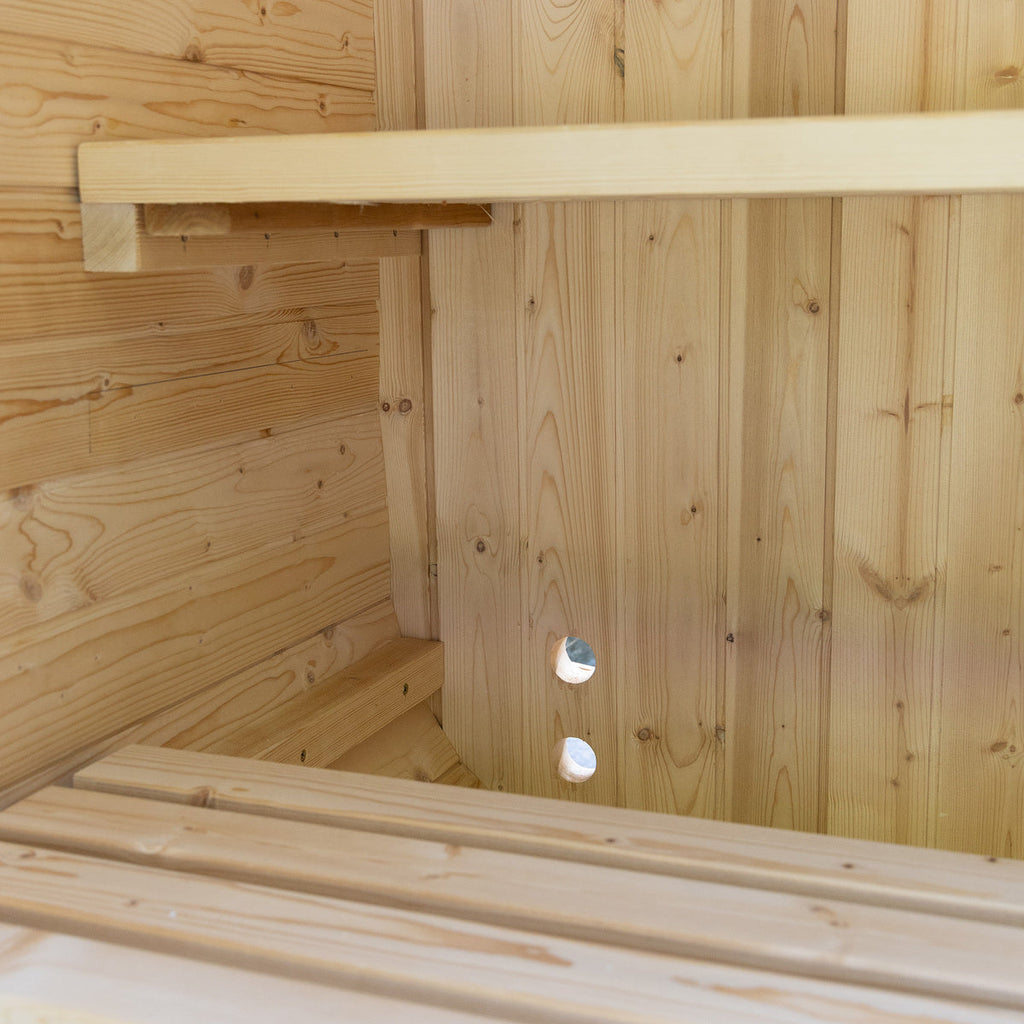Auris One Outdoor Cedar Sauna — 1–2 Person — 8