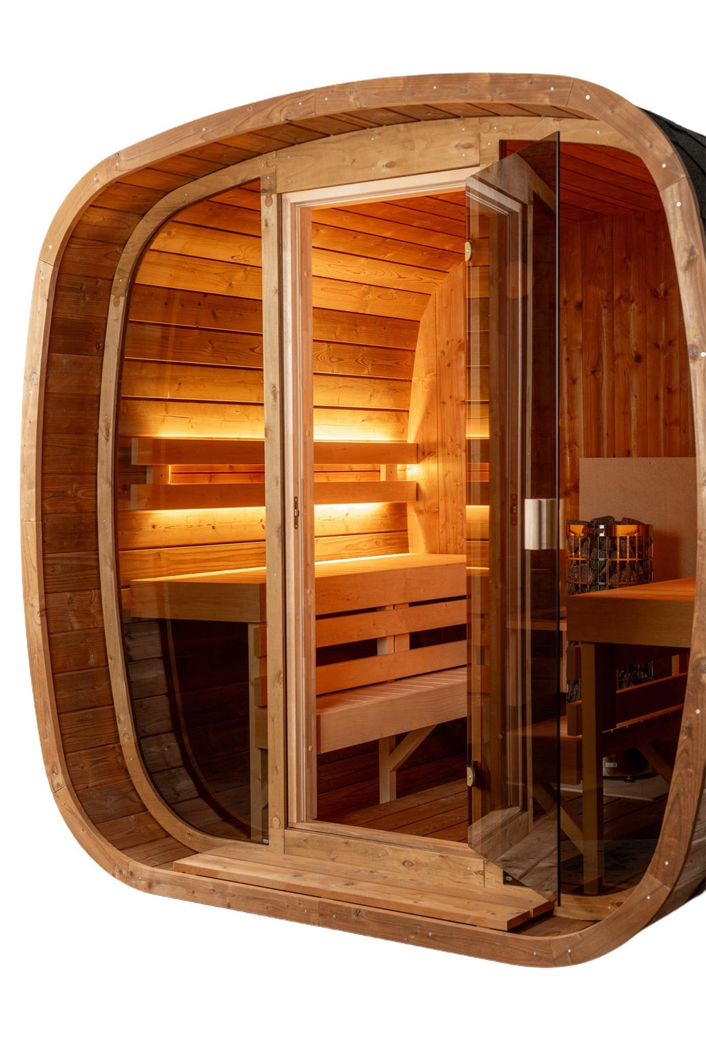 Auris Two Outdoor Cedar Sauna — 3–4 Person